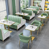 Table basse en métal simple, durable et moderne, ensemble de meubles de salle à manger pour hôtel, restaurant, café