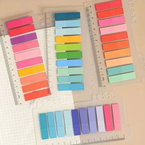 Pestañas Adhesivas de PET para Índices, Papelería con Reglas, Marcadores de Página, Notas Adhesivas, Bloc de Notas Transparente, Notas Adhesivas de Plástico - Product Image 4