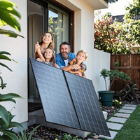 Générateur solaire hybride monocristallin avec contrôleur MPPT et micro-onduleur pour usage domestique sur balcon, puissance de charge 2,5 kW, certifié CE TUV