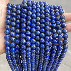 Бусины из натурального камня 4-10 мм: Тигровый глаз, Аметист, Обсидиан, Бирюза, Лазурит, Цитрин – рассыпные бусины для изготовления ювелирных изделий своими руками - Product Image 2