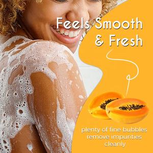 Sabun cair pemutih ekstrak pepaya alami Gel mandi mandi penetrasi mendalam putih - Product Image 4