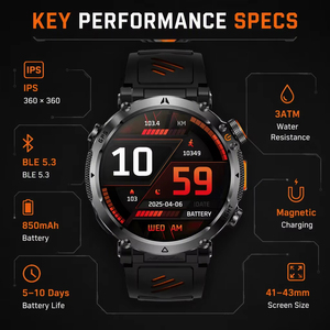 <span class=keywords><strong>Reloj</strong></span> Inteligente con GPS, Correa para Smartwatch con Batería de 850 mAh, Más de 100 Modos Deportivos y Llamadas Bluetooth para Aventuras al Aire Libre - Product Image 6