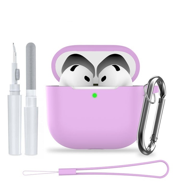 For AirPods 3 Pro2 Case Cover With Cleaner Kit Soft Silicone Protective for Apple Airpod 2 case cover for airpod 4 Case