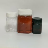 Bouteille de miel en PET à presser en gros, 100 ml, 150 ml, 250 ml, 500 ml, 1000 ml, bouteille à presser pour le miel