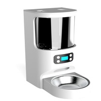 Distributeur de nourriture pour animaux de compagnie avec télécommande WiFi 2.4G et application, design luxueux, pratique pour la maison familiale