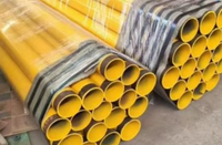 Tuyau en acier composite revêtu d'époxy jaune pour la conduite de gaz résidentielle municipale