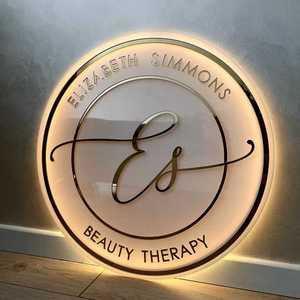 Led ánh sáng chiếu sáng backlit dấu hiệu tùy chỉnh phát sáng quảng cáo Acrylic Logo dấu hiệu cửa hàng Tên Salon cửa hàng signage kinh doanh dấu hiệu - Product Image 3