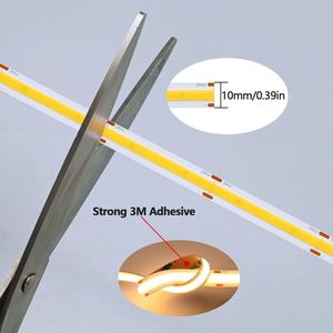2700K 4000K 6500K FCOB <b>LED</b> CRI 90 95 <b>LED</b> COB <b>Light</b> 480leds 24V Slim 3mm 4mm 5mm Ultra Narrow COB Flexible <b>LED</b> Strip - Product Image 3