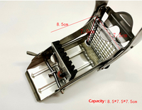 Machine à faire des chips de pommes de terre robuste ST45, coupe-pommes de terre pour friteuse à air, en acier inoxydable, avec 2 lames, pour faire des frites