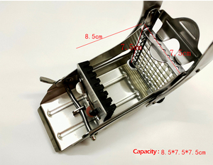 ST45 nặng khoai tây cắt cho nồi chiên không khí thép không gỉ 2-Blade Fry <span class=keywords><strong>Maker</strong></span> với an toàn không trượt cơ sở hút - Product Image 6