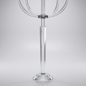 Candélabre en cristal élégant à haute transparence, 120 cm, porte-bougie géant pour mariages et événements de Noël de luxe, fait main, imprimé UV - Product Image 6