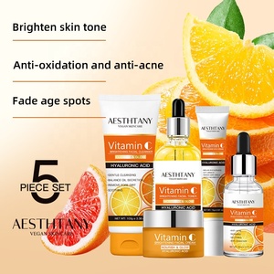 Bộ chăm sóc da hàng ngày AESTHTANY Vitamin C, chiết xuất thực vật chống oxy hóa, làm sáng da, cải thiện tông màu da, kiểm soát dầu, phù hợp với mọi loại da, sản xuất theo đơn đặt hàng (OEM) - Product Image 2