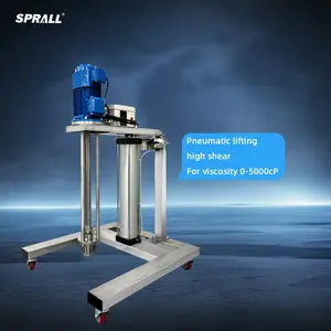 SPRALL 고속 산업용 화학 크림 현탁액 젤 샴푸 액체 분산 균질화 믹서 유화제