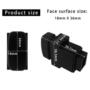 Interrupteur à <span class=keywords><strong>bouton</strong></span>-poussoir pour voiture 12V avec LED orange pour Mitsubishi ASX Triton Pajero Eclipse Gallant V73 V93 Lancer Outlander ASX L200 - Product Image 6