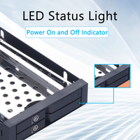 Boîtier de disque dur SATA de 2.5 pouces baie de disquette échange à chaud aluminium support mobile boîtier d'ordinateur pour disque dur