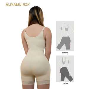 Body sculptant en nylon et élasthanne respirant, antibactérien, à fermeture éclair simple, pour sculpter les fesses et le buste - Product Image 4