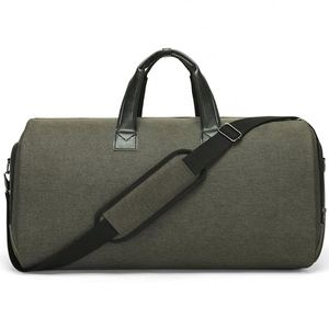 Free sample Vintage Wholesale Design Men <b>Women</b> Weekender Travel Duffel Bag <b>Shoes</b> Compartment Duffle Bag - Product Image 3