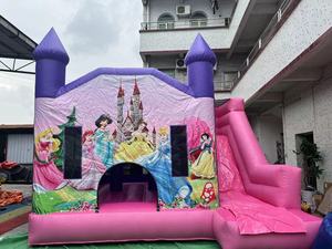 Offre Spéciale jeu gonflable <span class=keywords><strong>de</strong></span> château <span class=keywords><strong>de</strong></span> princesse sautant rose commercial avec la meilleure qualité - Product Image 2