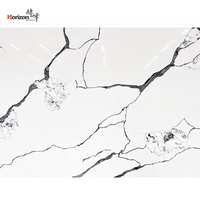 Dalle de quartz Horizon en pierre artificielle à faible teneur en silice pour plan de travail de cuisine et meuble d'angle