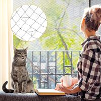Filet anti-chat en gros, filet de sécurité pour balcon et fenêtre, résistant aux intempéries, facile à installer, filet anti-chat pour animaux de compagnie