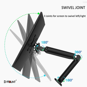 D-MOUNT DW150 molla a Gas 13 "-32" <span class=keywords><strong>TV</strong></span> a parete supporto per Monitor LCD da 2-9KG supporto per sollevamento girevole <span class=keywords><strong>braccio</strong></span> <span class=keywords><strong>lungo</strong></span> 75x75 100x100x100 - Product Image 4