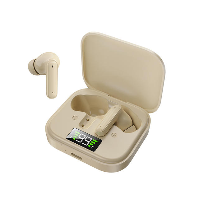 High Quality Custom Wireless TWS In-Ear V5.4 Earbuds with Digital Display Battery Indicator Earphones