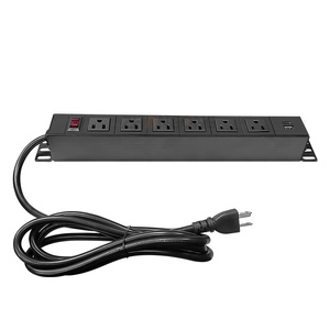 Ons Draagbare Tafelblad Stekkerdoos 5V/2a 15V/2a Verlengcontactdoos 6 Stopcontacten 1 Usb 1 Type C Poort Overbelasting Schakelaar 125V Nominaal 2a - Product Image 6