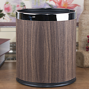 10 Gallon PU Leather Stainless Steel Trash Can Wide Opening <strong>Sensor</strong> <strong>Kitchen</strong> Trash <strong>Bin</strong> - Product Image 3