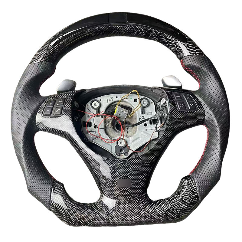 ไม่มีรู+คาร์บอนรังผึ้ง+หนังเจาะรู+LED+ตะเข็บสีแดง