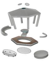 Vente en gros de flotteur gonflable pour bar de piscine île flottante à bas prix avec abri solaire salon plate-forme d'amusement aquatique