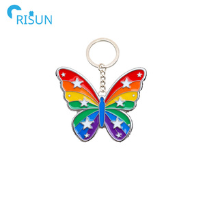 Portachiavi Personalizzabile con Logo, a Forma di Cuore Arcobaleno, Quadrifoglio, Bandiera, Farfalla, <span class=keywords><strong>Luna</strong></span>, Sole, Amore - Llavero - Product Image 3