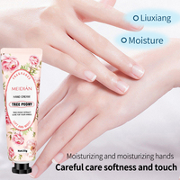 MEIDIAN Coffret de 5 Crèmes Mains Florales 30g Hydratation Intense Nourrissante pour Mains Sèches et Gercées 24H Douceur Lisse Non Grasse Cadeau
