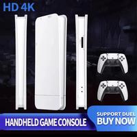 Consola de Videojuegos Retro M15 de 64 GB con Más de 20 000 Juegos, Consola de Juegos Portátil Retro con Controles Inalámbricos, Más de 20 Simuladores, Mando de Juego 4K para PS1/SEGA