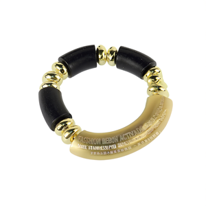Fashion <b>Beaded</b> <b>Bracelet</b> 316L Stainless Steel PVD <b>Gold</b> Plating Sustainable Resistant - Product Image 2