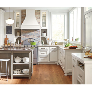 Ferme rustique multifonction shaker blanc armoires de cuisine pour <span class=keywords><strong>la</strong></span> cuisine menuiserie - Product Image 1