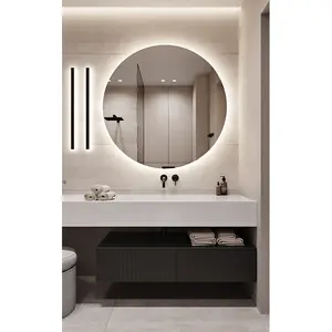 Artisan Custom Small Cabinet Dark bathroom vanity