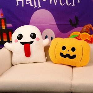 OEM ODM Almohada de Peluche de Calabaza de Halloween, Cojín Suave de Jack-o'-lantern para Alivio del Estrés, Compañero para Sofá, Decoración Festiva, Regalos - Product Image 2