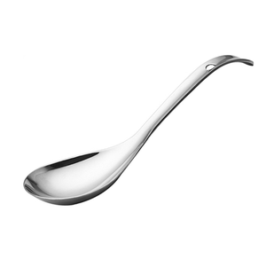 Cuchara para servir sopa de arroz DFS0803 de acero inoxidable SUS304, promoción especial con orificios para colgar - Product Image 6