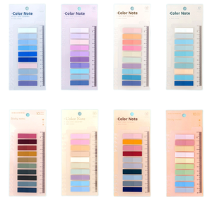 Impermeable Morandi Color Ins Style Sticky <span class=keywords><strong>Notes</strong></span> Tiras transparentes Pestañas de índice Etiquetas adhesivas Adhesivo fuerte Reutilizable Escribible - Product Image 1