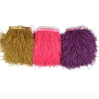 Tissu à coudre fait à la main ruban ruban frange plumes d'autruche garniture pour bricolage artisanat vêtements robe Costume chaussure accessoires fête maison