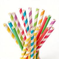 Pailles en papier kraft biodégradables personnalisables écologiques pour bubble tea
