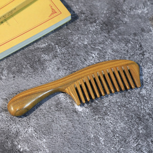 Wooden <b>Comb</b> <b>Wide</b> Tooth Sandalwood Large Size Massage <b>Comb</b> For Home Use - Product Image 3