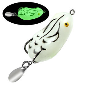 Señuelo de Pesca de Rana Suave, <span class=keywords><strong>4</strong></span>.2 cm, 8 g, Doble Anzuelo, Lentejuelas, Cebo de Rana Trueno - Product Image 3