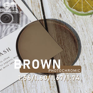 Lentes graduadas para protección <span class=keywords><strong>de</strong></span> ojos, lentes fotocromáticas oscuras multicolores asféricas 1,56/1,60/1,67, prescription X que cambian <span class=keywords><strong>de</strong></span> color MR-8 - Product Image 6