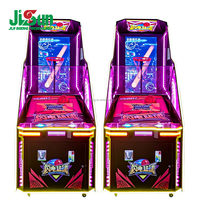 Machine de tir de basket-ball de rue à monnayeur avec éclairage LED coloré, équipement de divertissement pour salle de jeux d'arcade