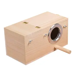 Toptan kuş üreme kafesi s boyalı ahşap açık yetiştiriciliği kutusu çin kuş üreme kafesi - Product Image 1