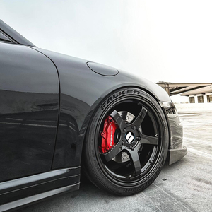 SY-09133 ล้อฟอร์จ <span class=keywords><strong>Rays</strong></span> <span class=keywords><strong>Volk</strong></span> <span class=keywords><strong>Racing</strong></span> <span class=keywords><strong>TE37</strong></span> สีดำเงา 1 ชิ้น 6x139.7 5x100 5x112 5x114.3 5x120 แบบ Beadlock สำหรับ Porsche GT4 911 - Product Image 1