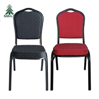 Chaises de banquet empilables en aluminium, en acier moderne, bon marché, durables, fabriquées en Chine, pour réception de mariage