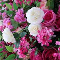 Handgefertigter Künstlicher Seidenrosen-Läufer für Hochzeiten, Abschlussfeiern, Zeremonien, Roter Teppich, Hintergrund, Eingangsbereich, Heiratsantrag-Setup