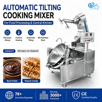 Marmite de cuisson planétaire automatique à visière inclinable pour pâtes à haute viscosité 100L 300L 500L
